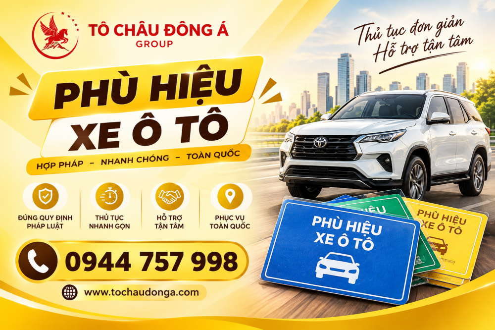LÀM PHÙ HIỆU XE Ô TÔ NHANH TẠI ĐÀ NẴNG